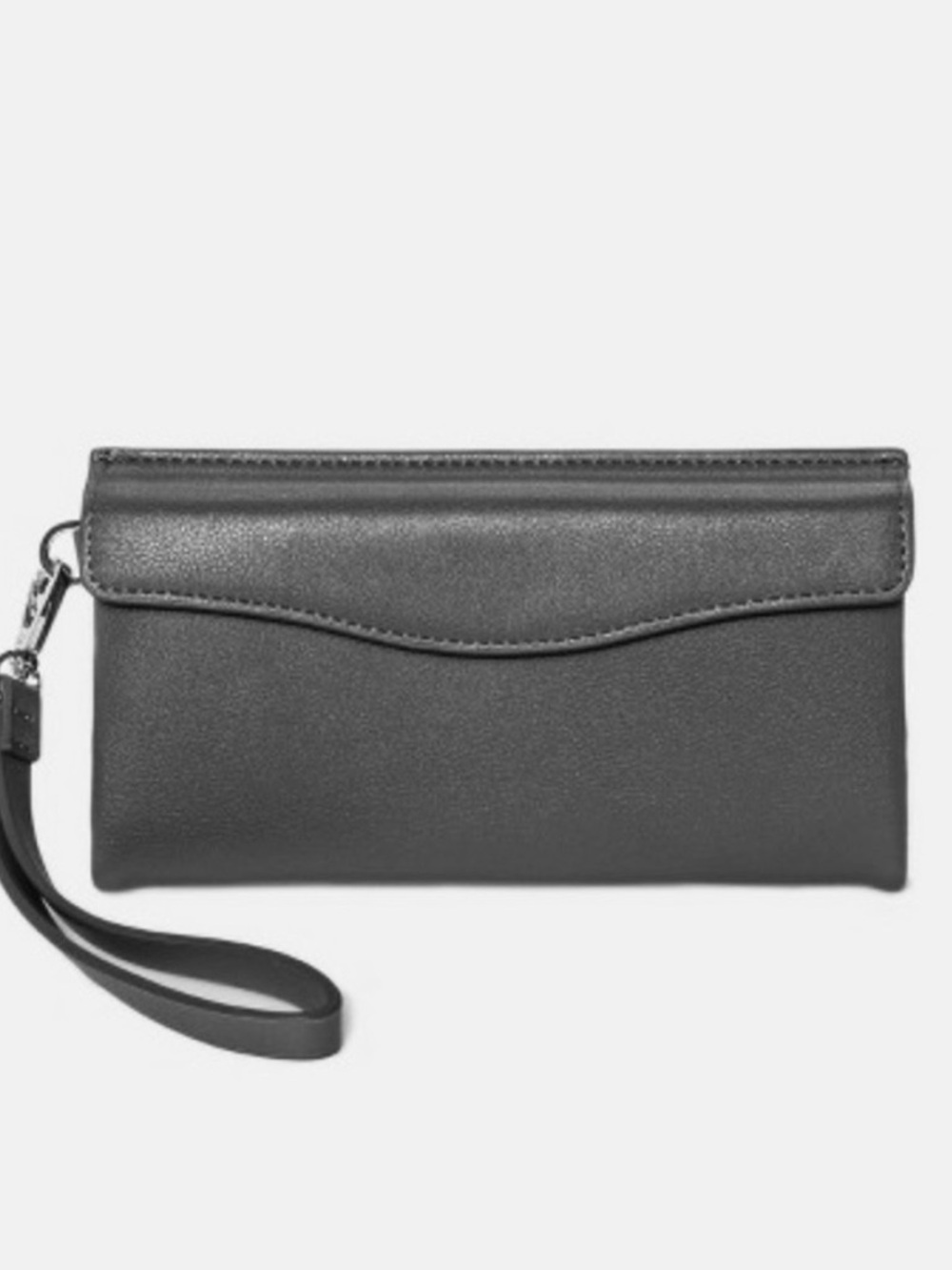 Flap Pouch Black Wristlet Clutch Wallet